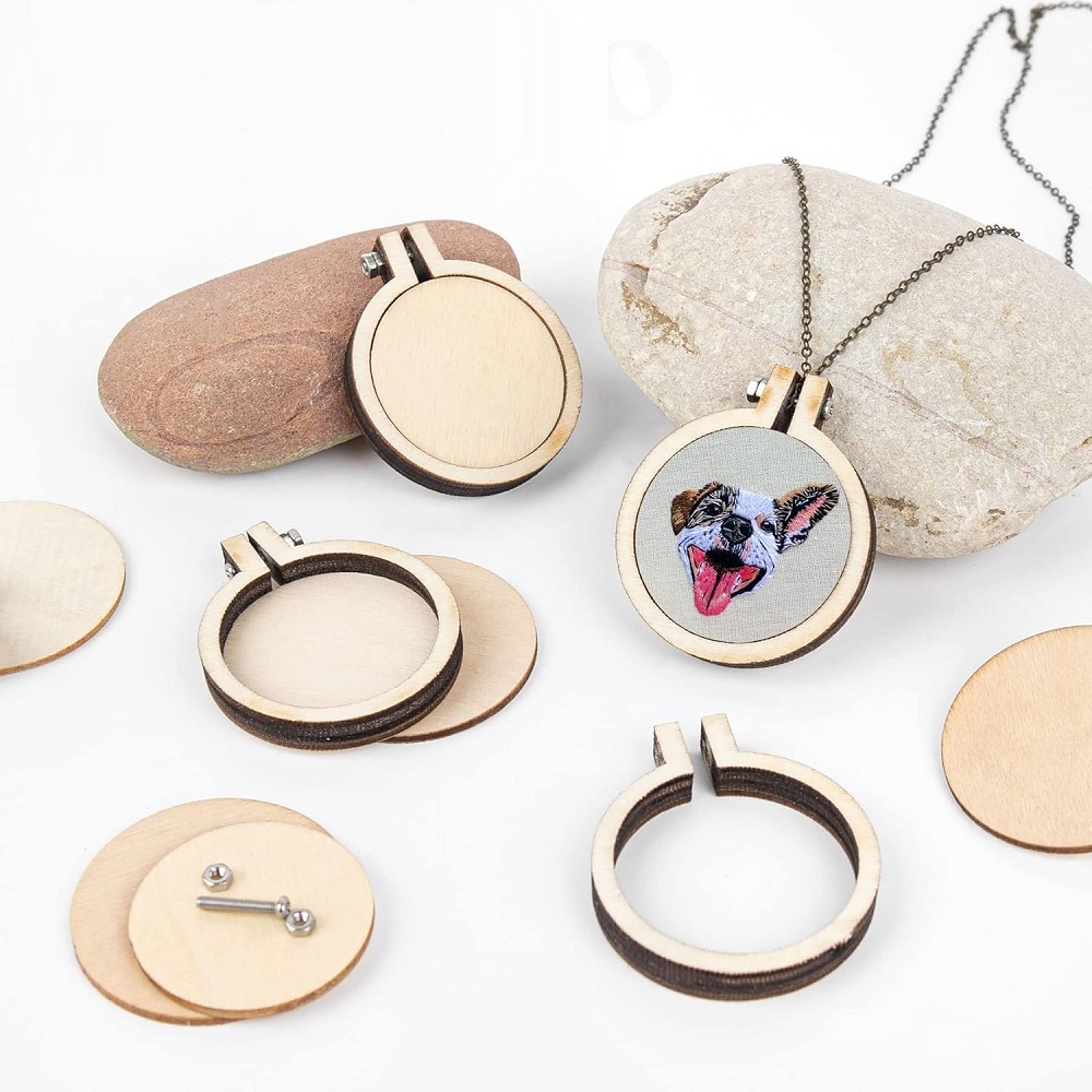 10 sztuk Mini obręcz do haftow – Wood Ring Blank recenzja i cena